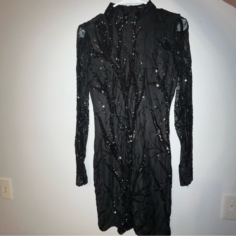 Black sequins dress